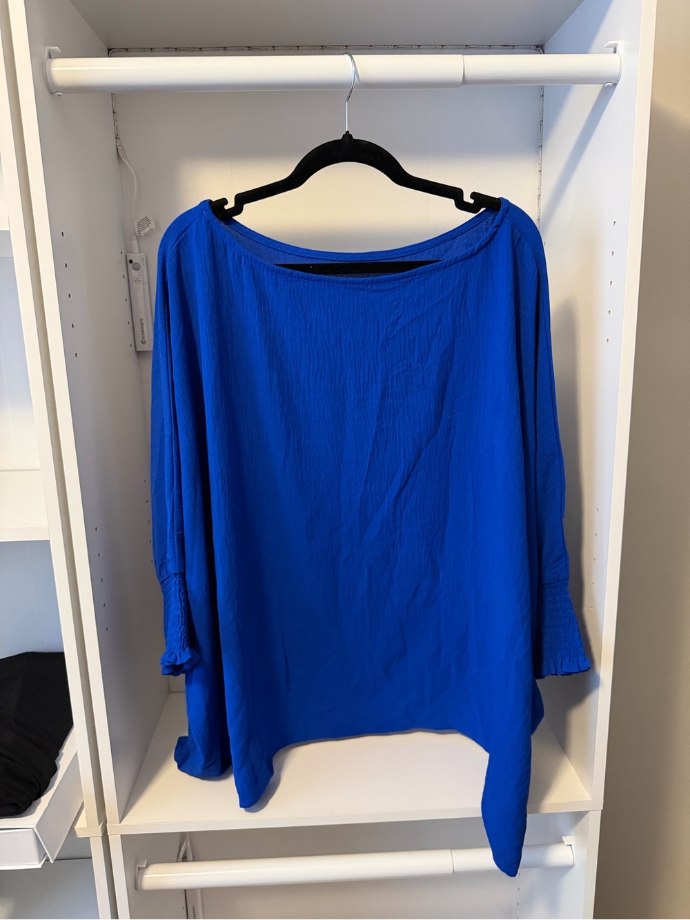 Royal Blue Flowy Blouse – Size L